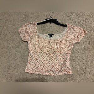 NWOT Floral Print Women's Top Sz L